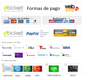 D-ticket-Formas de pago